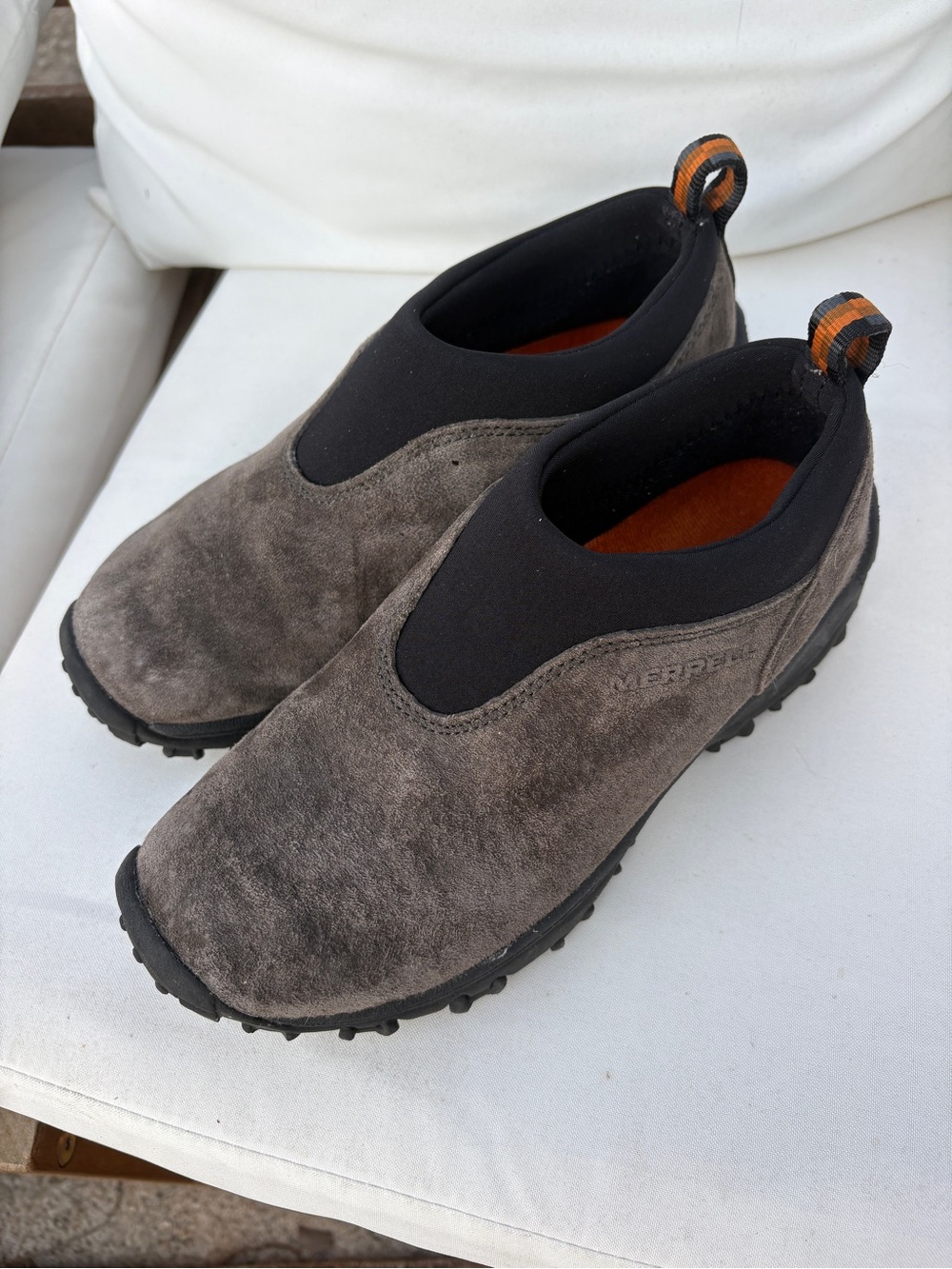 Merrell Men's Slip-On Suede Trail Shoes in Gray